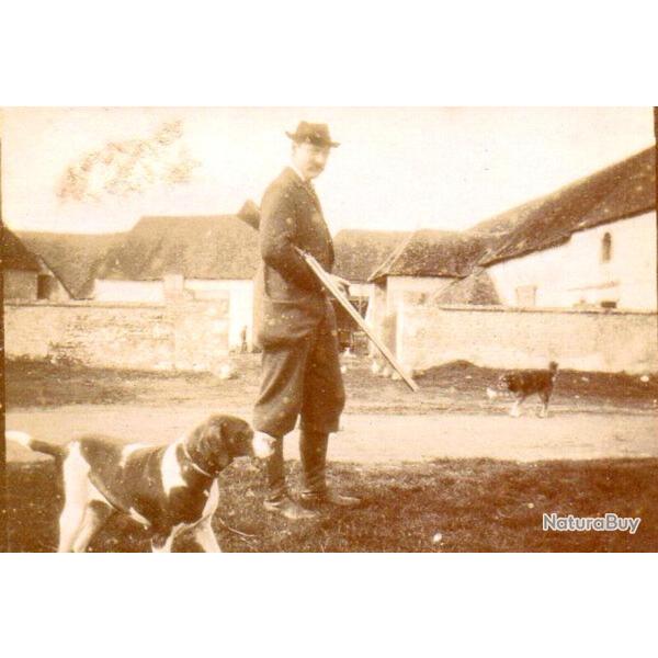 3/ PHOTO CHASSE vers 1880/1900 / Chasseur avec son fusil 3/ PHOTO CHASSE Vers 1880/1900 / Chasseur