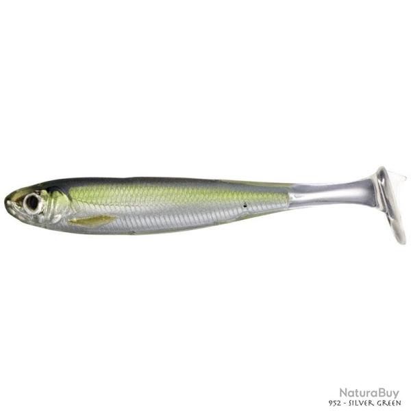 Leurre Souple Live Target Slow Roll Shiner 10cm 952 - Silver Green