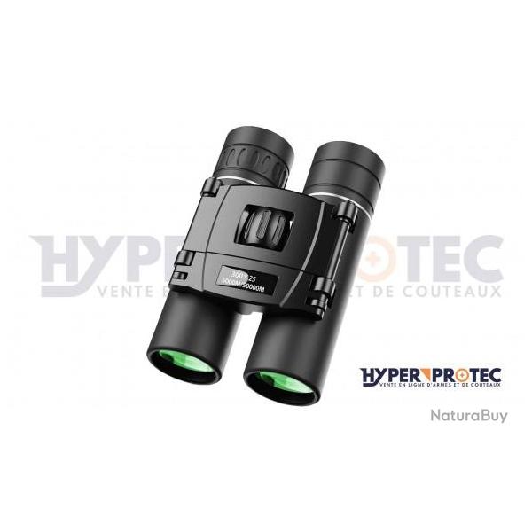 Jumelles noires 10x25 compact