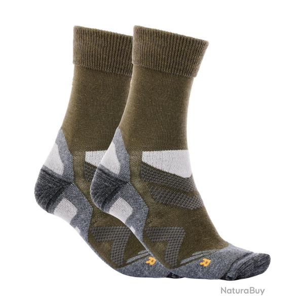 Pack de 2 paires de chaussettes anti-tiques (Couleur: Vert, Taille: 42-44)