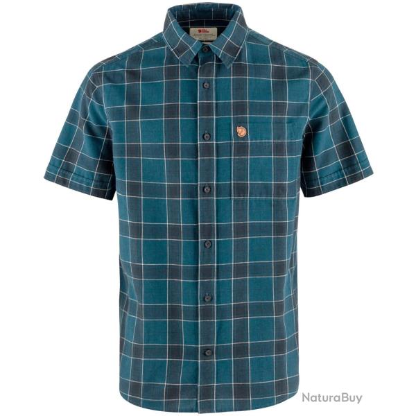 Chemise � manches courtes �vik Couleur Indigo Blue Navy