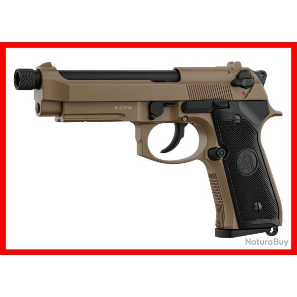 REPLIQUE AIRSOFT KJ WORKS M9-A1 FULL METAL GAZ TAN