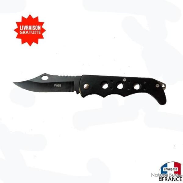 Couteau pliable avec lame inox pour camping boite � gant de poche N�1