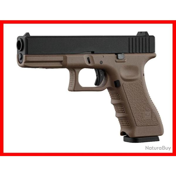 REPLIQUE AIRSOFT KJ WORKS KP-17 METAL SLIDE TAN