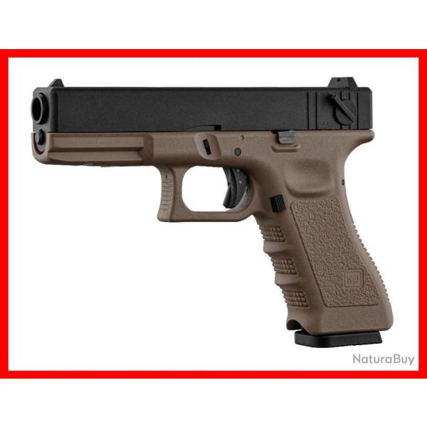 REPLIQUE AIRSOFT KJ WORKS KP-18 FULL AUTO GAZ METAL SLIDE TAN