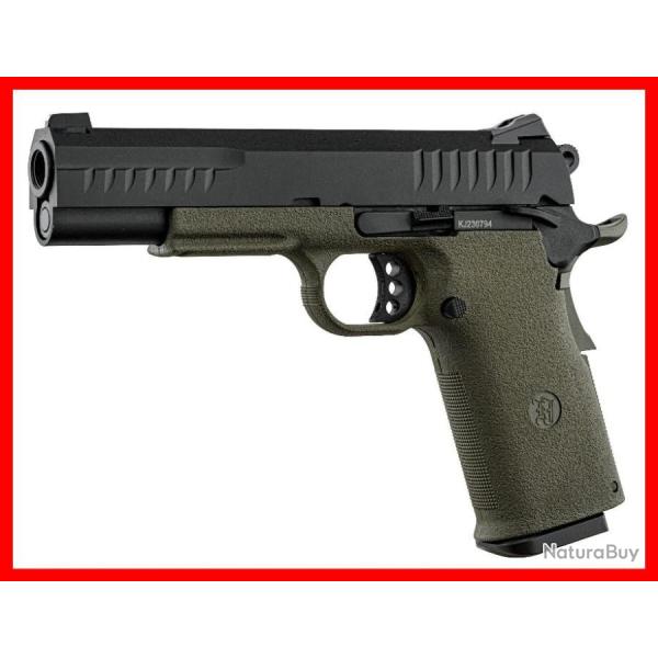 REPLIQUE AIRSOFT KJ WORKS KP-08 GAZ FULL METAL OD