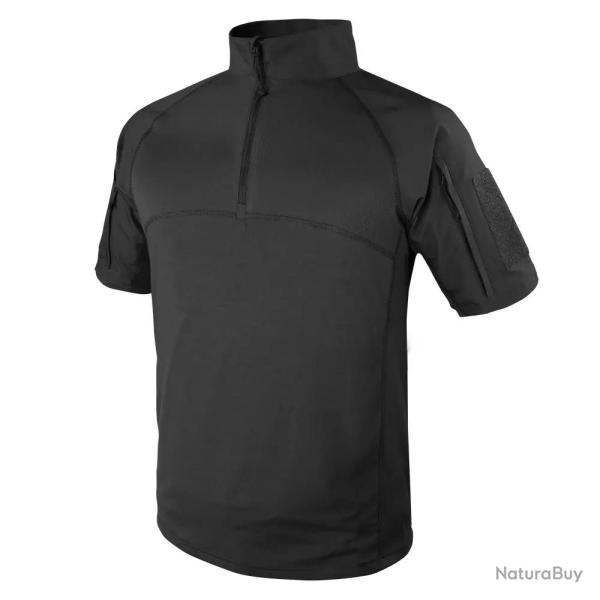 Combat Shirt Manches Courtes Noir