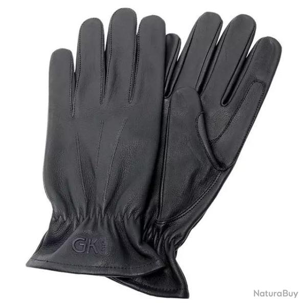 Gants de Palpation en Cuir Noirs Noir S/7