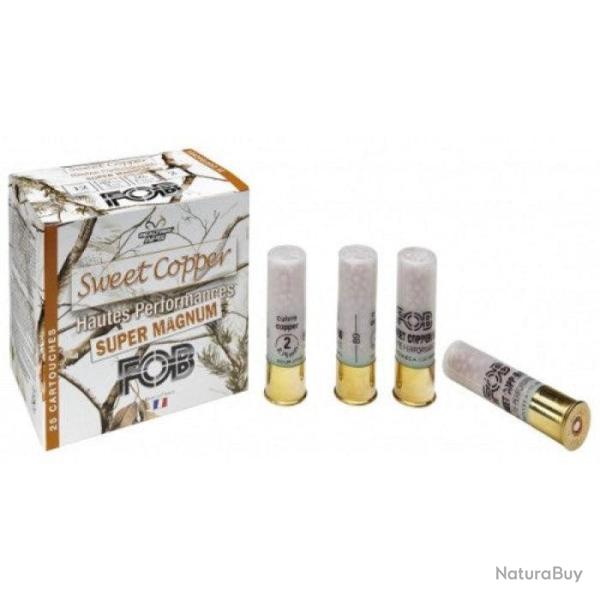Cartouches de chasse FOB Sweet Cooper HP Super Magnum Cal.12 89 50 g cuivr� Par 10