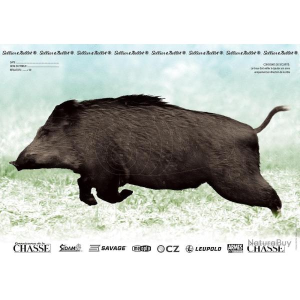 Cible Sanglier courant Sidam Couleur / Droit - Couleur / Gauche