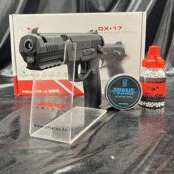 Pack complet "Pr&ecirc;t &agrave; tirer" PISTOLET UMAREX "DX17" - CAL 4.5MM OU BB/4.5MM