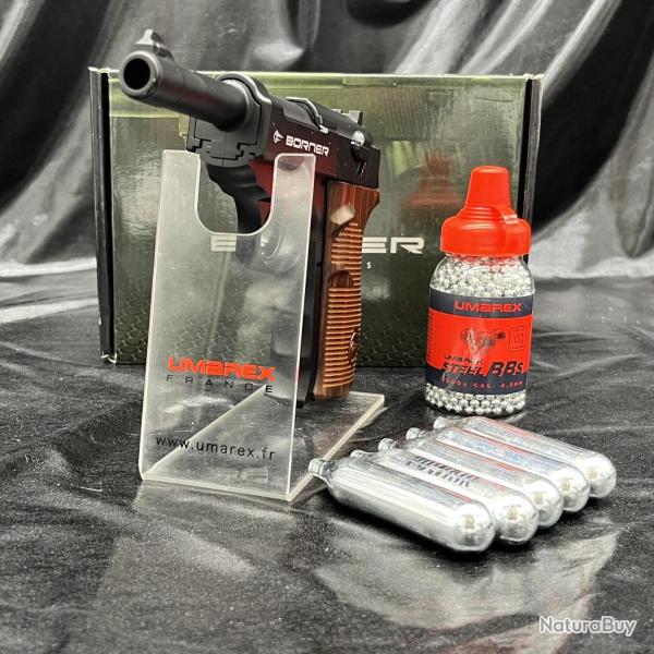 Pack pr�t � tirer PISTOLET EUROP-ARM "BORNER C41" - CULASSE FIXE - CO2 - CAL. 4.5MM BB'S