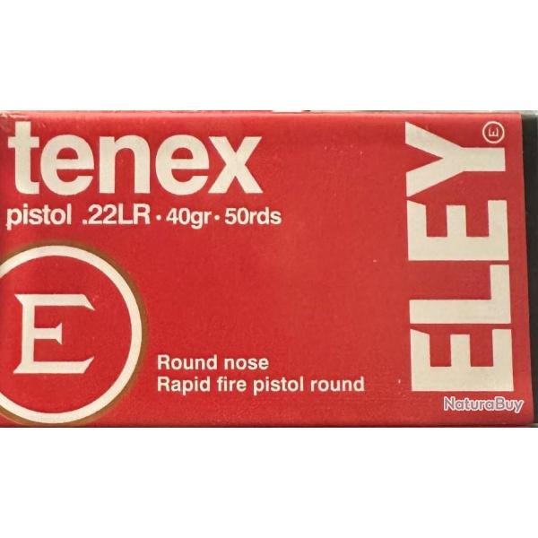Cartouche Munition 22LR Eley TENEX PISTOL PAR 50