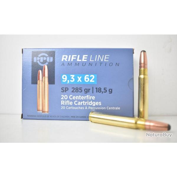 1 Boite de Balles Partizan 9.3x62 SP 285GR