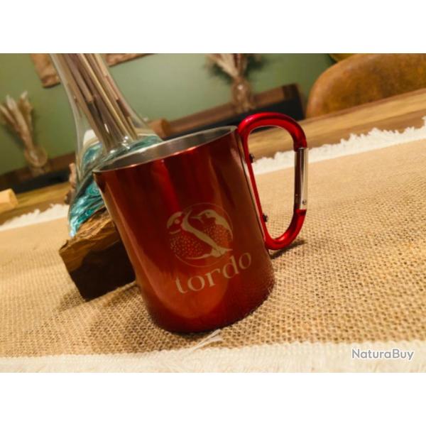 Offre Nouveaut� 2024 Mug inox logo Tordo grive coloris rouge