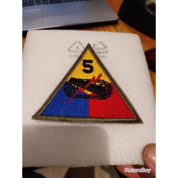 Patch arm�e us 5th ARMORED DIVISION ww2 ORIGINAL