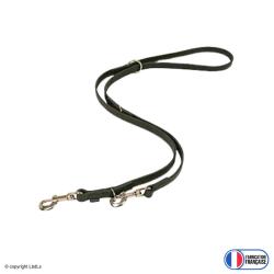 Laisse 2,75 m&egrave;tres multipositions cuir