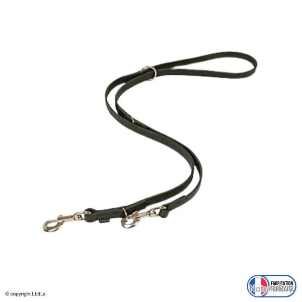 Laisse 2,75 m�tres multipositions cuir