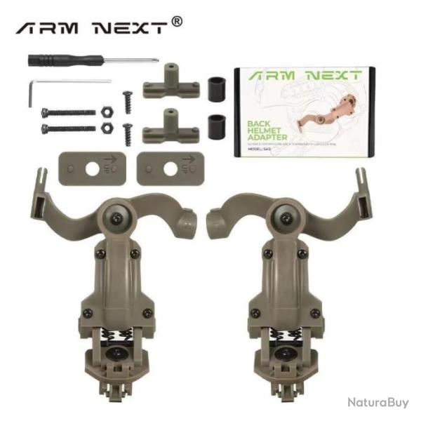 Adaptateur de Rail de Casque  Rotation Multi-Angle Tactique