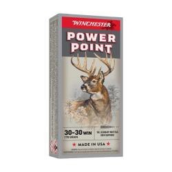 BOITE DE 20 CARTOUCHES WINCHESTER CAL.30-30Win POWER-POINT 170GR
