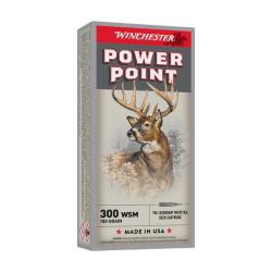 BOITE DE 20 CARTOUCHES WINCHESTER CAL.300WSM POWER-POINT 180GR