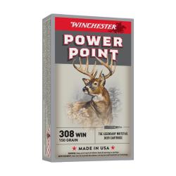 BOITE DE 20 CARTOUCHES WINCHESTER CAL.308Win POWER-POINT 150GR