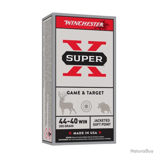 BOITE DE 50 CARTOUCHES WINCHESTER CAL.44-40Win POWER-POINT 200GR