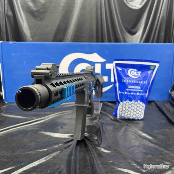 Pack pr�t a tirer R�plique "M4 Blast Blue Fox" COLT - Full m�tal - Cal. 6mm - AEG
