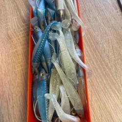 Leurre souple monté Delalande vert swat Shad 9cm 20g swat Shad swat Shad