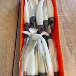 Leurre souple monté Delalande gris swat Shad 11cm 40gr