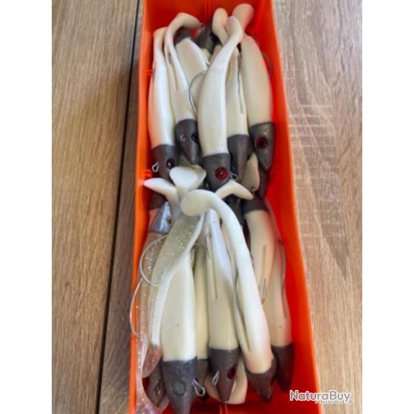 Leurre souple mont� Delalande gris swat Shad 11cm 40gr