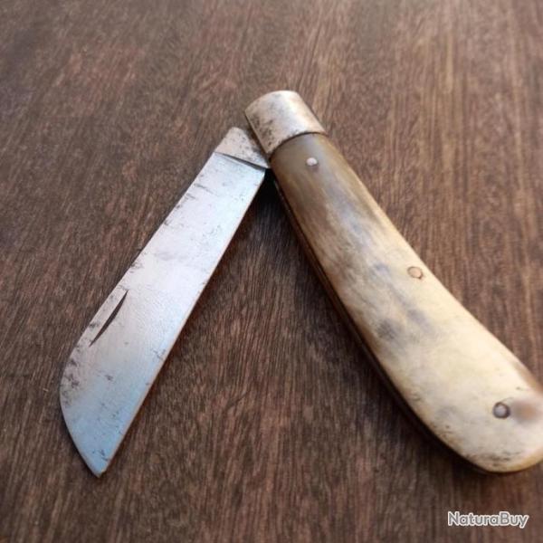 Ancien Couteau R�gional London Manche en Corne