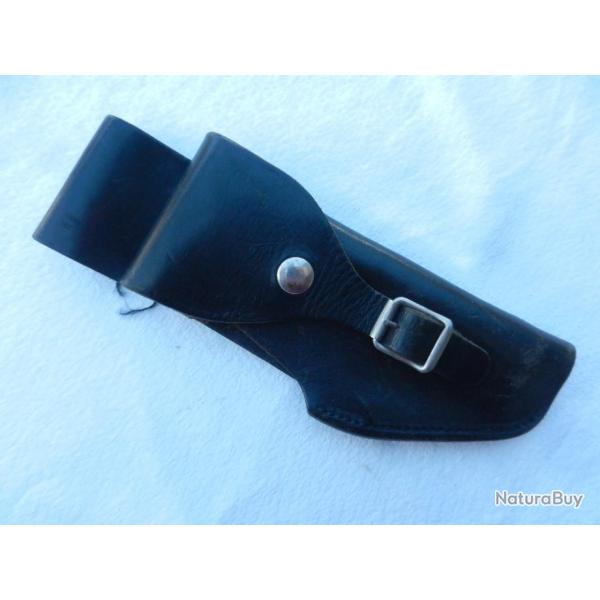 ancien �tui cuir pour pistolet semi auto 7.65 Police Nationale