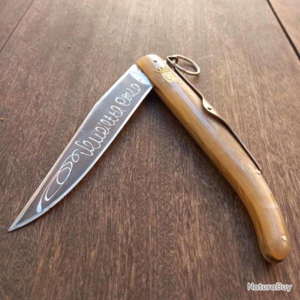 G�ant Couteau CORSE VENDETTA � palme Manche en Corne