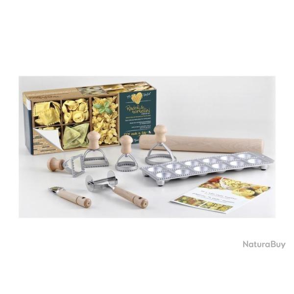 COFFRET 8 PIECES POUR PREPARATION RAVIOLI ET TORTELLINI
