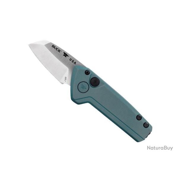 COUTEAU AUTOMATIQUE BUCK MINI DEPLOY BLEU WHARNCLIFFE 0839BLS