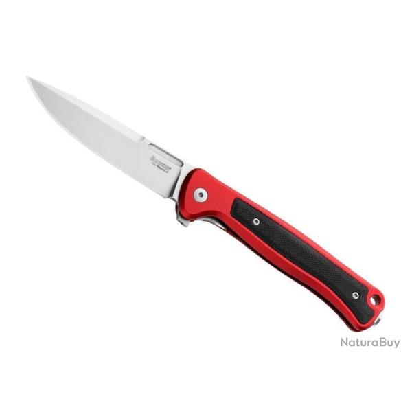COUTEAU LIONSTEEL SKINNY ALUMINIUM ROUGE/MICARTA NOIR