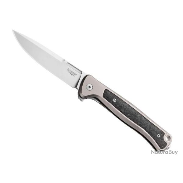 COUTEAU LIONSTEEL SKINNY TITANIUM/FIBRE DE CARBONE GRIS