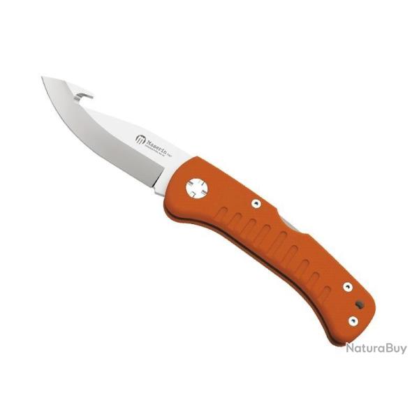 COUTEAU SKINNER MASERIN G10 ORANGE
