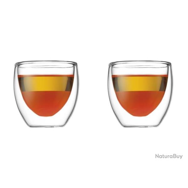 SET 2 VERRES BODUM PAVINA 8 CL