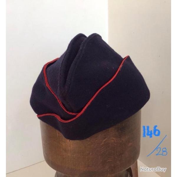 FRANCE- Bonnet de Police, calot ARTILLERIE MTROPOLITAINE1950/60 gros drap Indochine Algrie. #146
