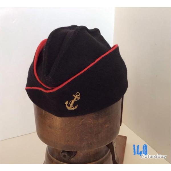 FRANCE - BONNET DE POLICE CALOT MILITAIRE TROUPES COLONIALES ou De MARINE..#140