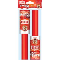 2X Fumig&egrave;nes &agrave; main rouge - "Le Tigre" 45 secondes fum&eacute;e &eacute;paisse