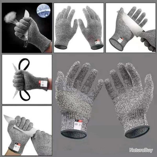 Gants de Protection Anti Coupure Cuisine Bricolage-A-S
