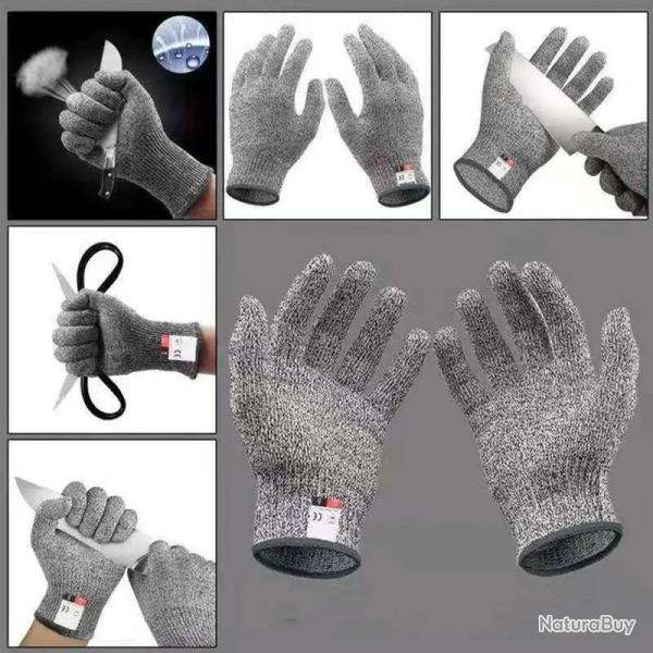 Gants de Protection Anti Coupure Cuisine Bricolage-A-M