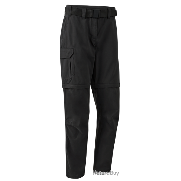 Pantalon d�tachable en short femme gris fonc� DEERHUNTER