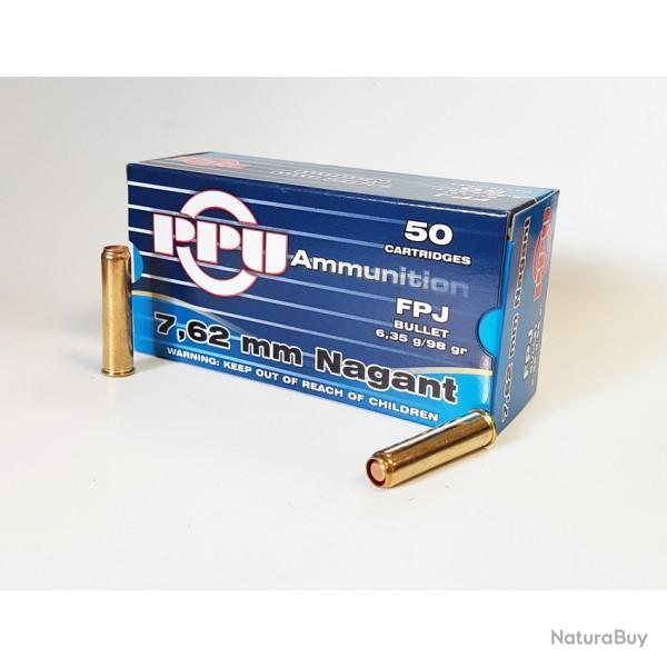 CARTOUCHES PARTIZAN CAL. 7.62 Nagant 98 Grs. FPJ 1 boite ( 50 munitions)