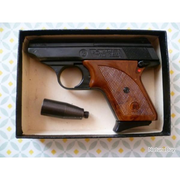 RARE ET ANCIEN PISTOLET D'ALARME ROHM RG8,1976, 8MM PAK, ETAT NEUF,DANS SA BOITE D'ORIGINE