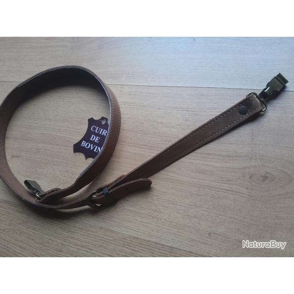 BRETELLE CUIR Luxe ATTACHES RAPIDES