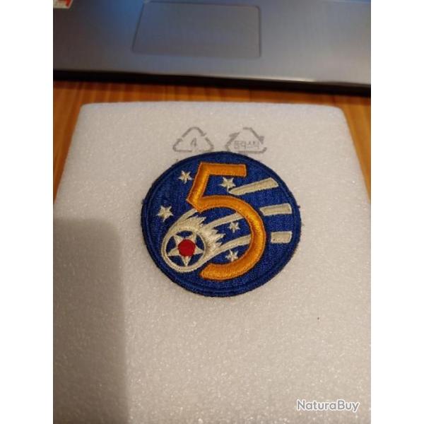 Patch arm�e us 5th US ARMY AIR FORCE  ww2 ORIGINAL